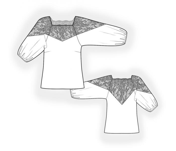 Pattern 4573 drawing