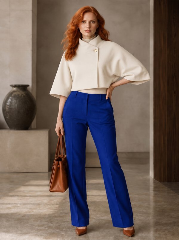 Cropped Stand Collar Jacket