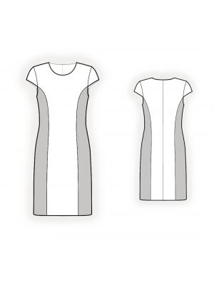 Plus Size Princess Seam Color-Block Knit Dress #904168
