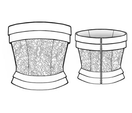 DXF AAMA pattern 2013 technical drawing