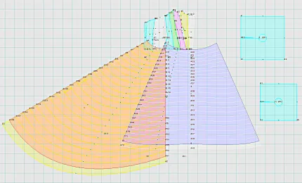 Program screenshot digital sewing pattern 2003