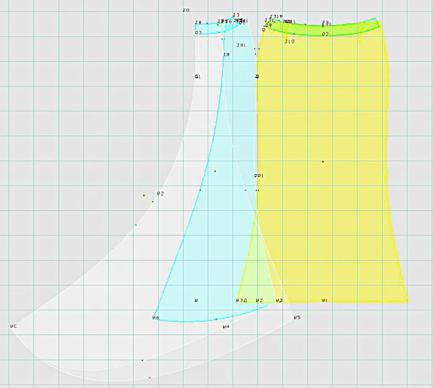 Program screenshot digital sewing pattern 2007