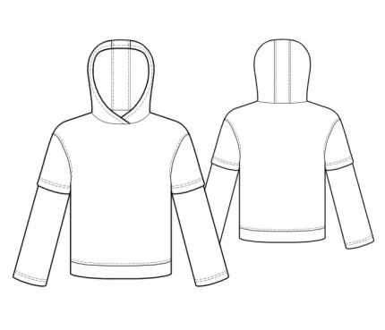 Digital Pattern 7089 technical drawing line art