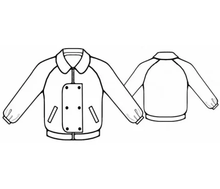 digital Pattern 7098 technical drawing line art