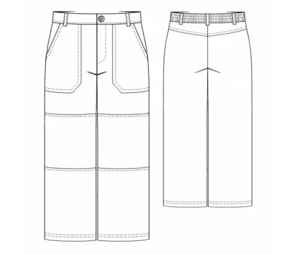 Digital pattern 7082 technical drawing line art