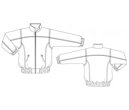 DXF AAMA pattern 7148 technical drawing line art