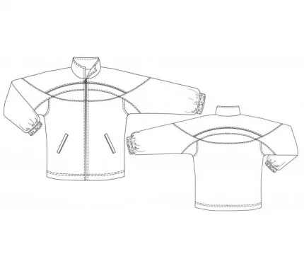 DXF AAMA pattern 7150 technical drawing line art