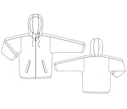 Digital pattern 7153 technical drawing line art