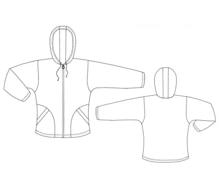 Digital pattern 7154 technical drawing line art