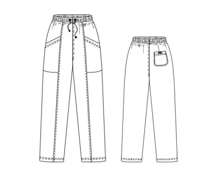 Digital pattern 7157 technical drawing line art
