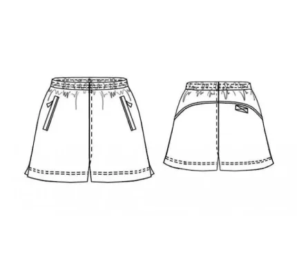 Digital pattern 7158 technical drawing line art