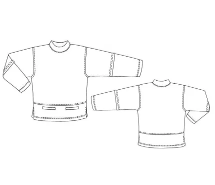Digital pattern 7159 technical drawing line art