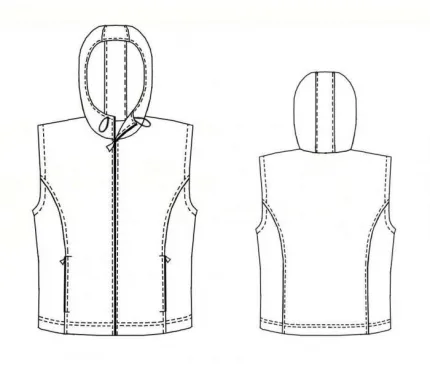 DXF AAMA pattern 7166 technical drawing line art