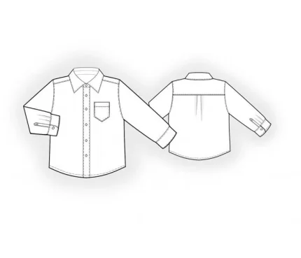 Digital pattern 7205 technical drawing line art