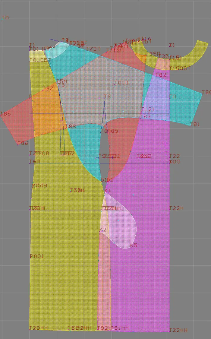 Program screenshot digital sewing pattern 2694
