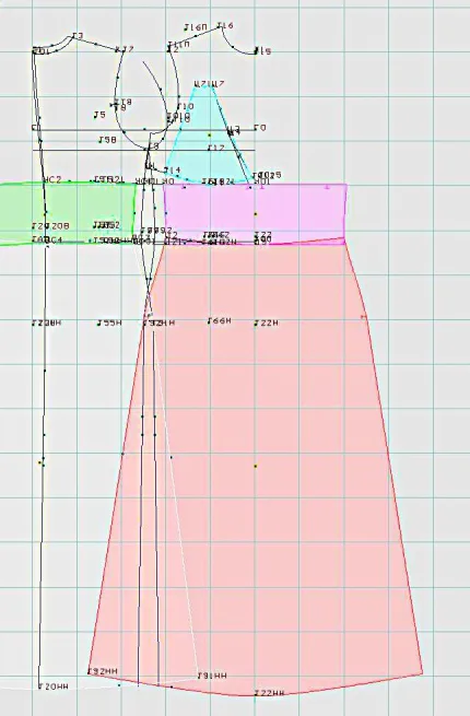 Program screenshot digital sewing pattern 5790