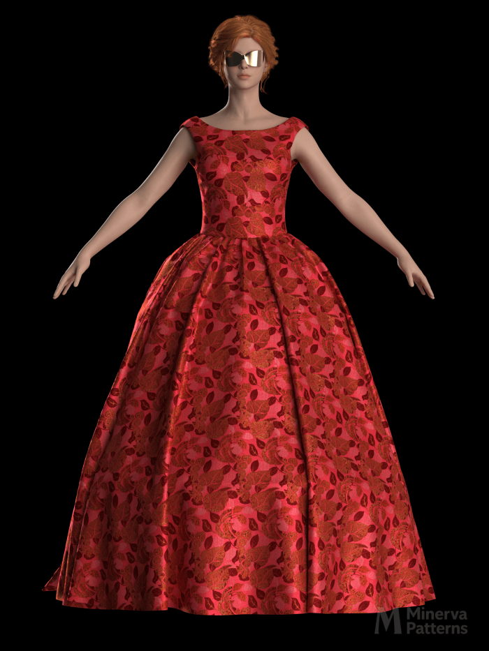 DXF AAMA Digital Pattern 5212 by Minerva Sewing Patterns visualized in Clo3d