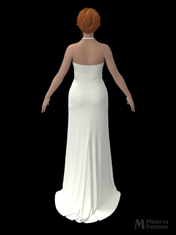 DXF AAMA Digital Pattern 5213 by Minerva Patterns visualized in Clo3d