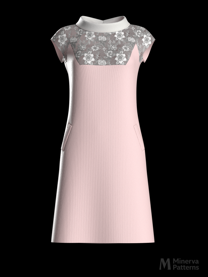 DXF AAMA Digital pattern 2411 by Minerva Patterns visualized in Clo3d
