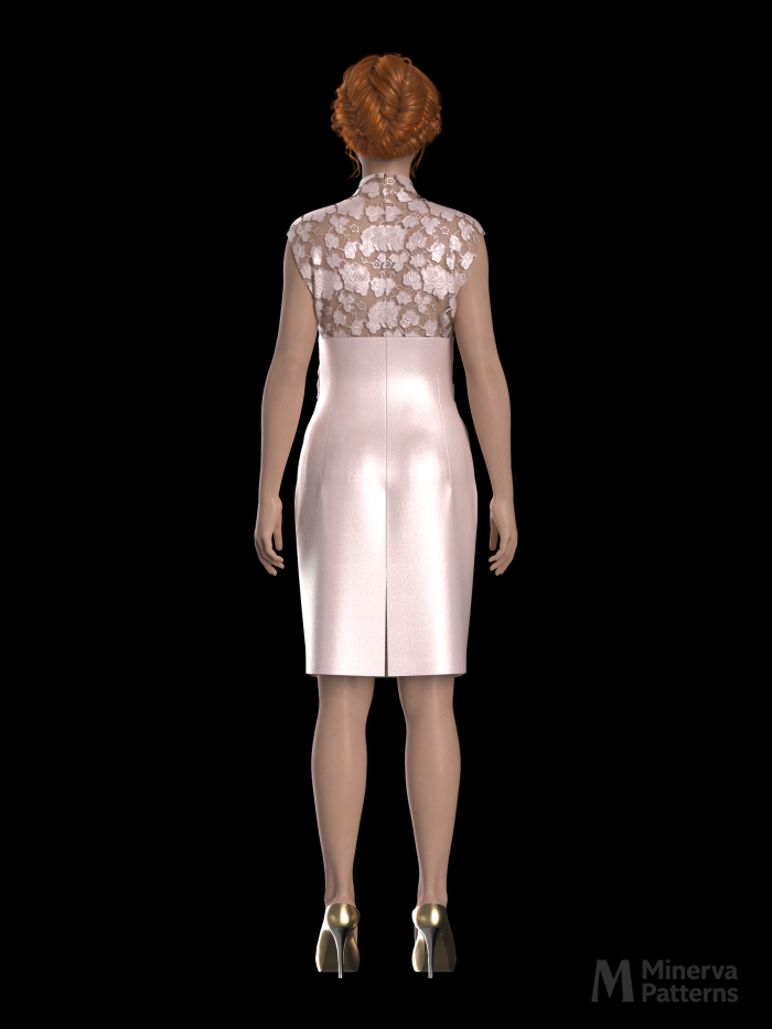 DXF AAMA Digital pattern 4405 by Minerva Patterns visualized in Clo3d