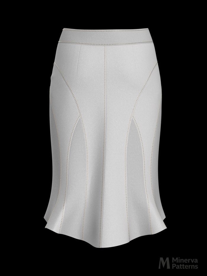 DXF AAMA Digital pattern 5687 by Minerva Patterns visualized in Clo3d