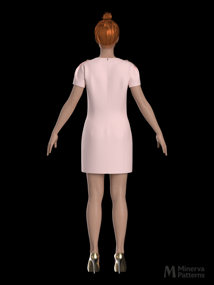 DXF AAMA Pattern 4565 by Minerva Patterns visualized in Clo3d