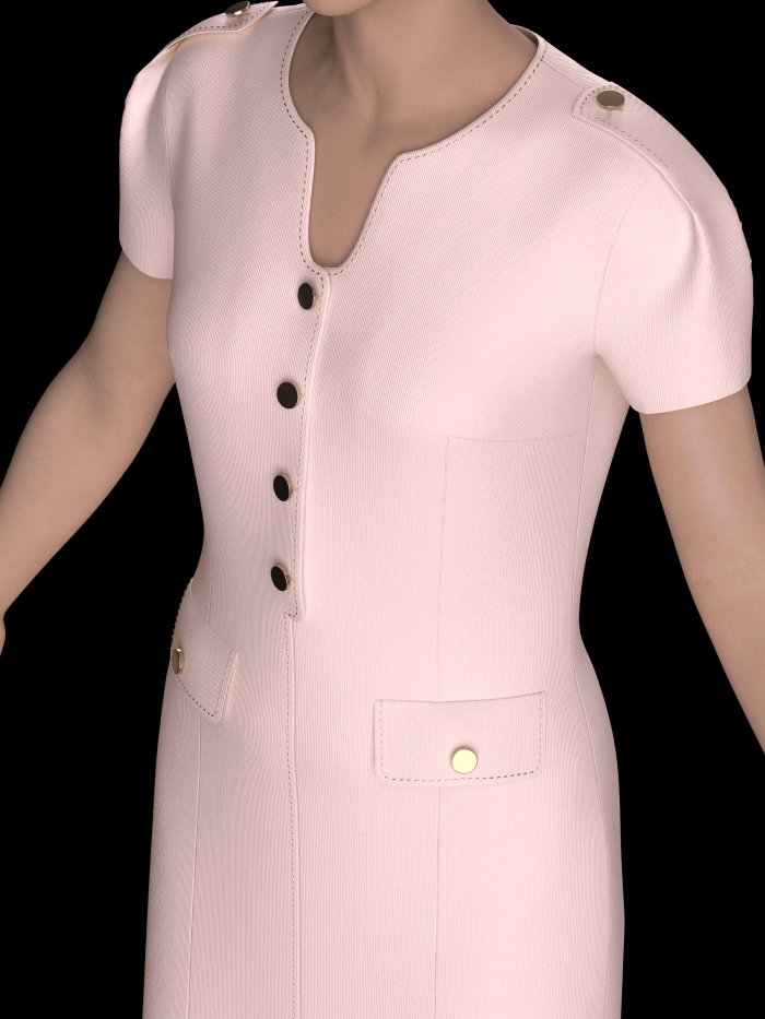 DXF AAMA Pattern 4565 by Minerva Patterns visualized in Clo3d