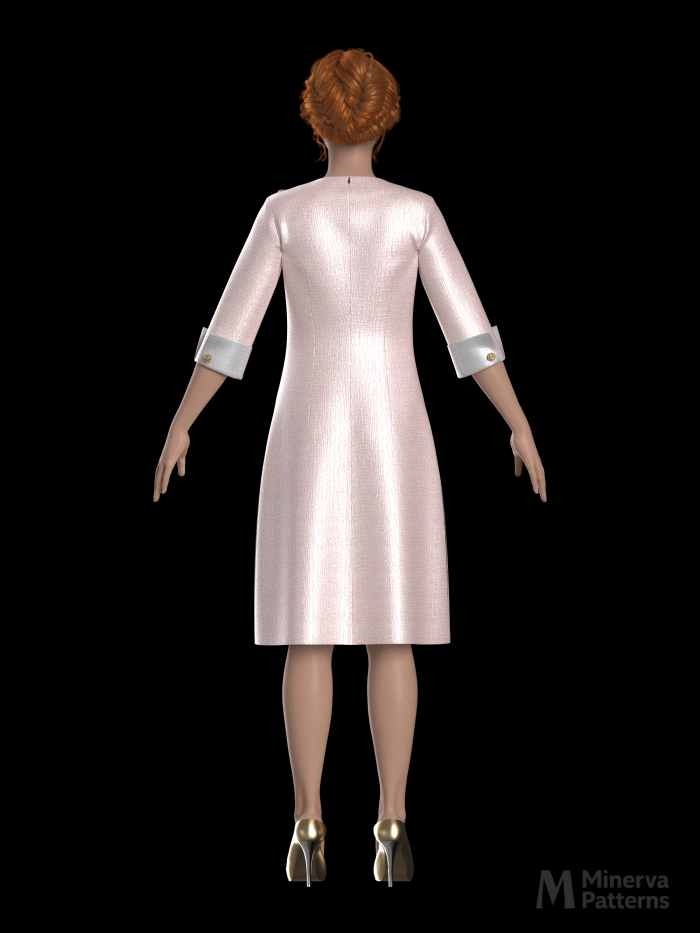 DXF AAMA Pattern 4763 by Minerva Patterns visualized in Clo3d