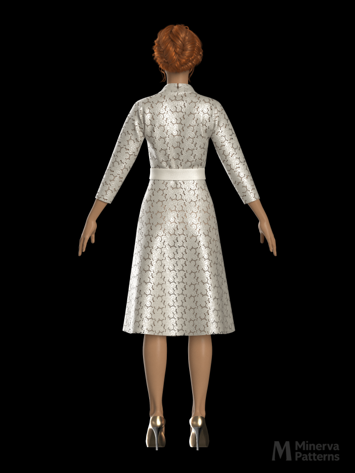 DXF AAMA digital pattern 2376 by Minerva Patterns visualized in Clo3d