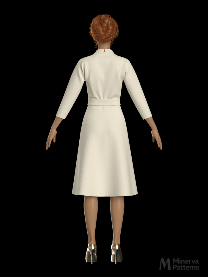 DXF AAMA digital pattern 2376 by Minerva Patterns visualized in Clo3d