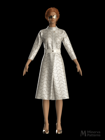 DXF AAMA digital pattern 2376 by Minerva Patterns visualized in Clo3d