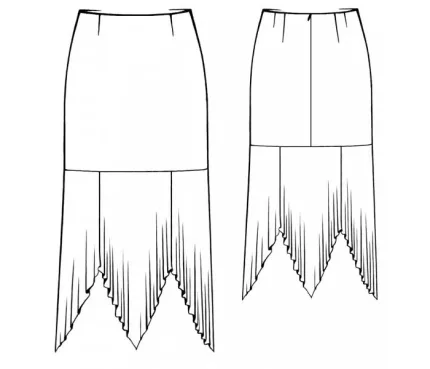 DXF AAMA pattern 5416 line art