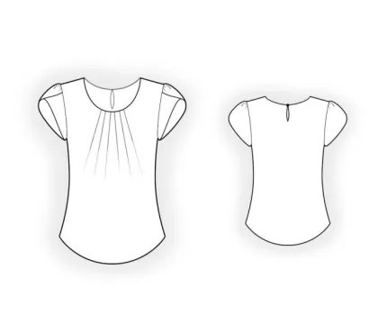 Digital downloads pattern 4548 line art