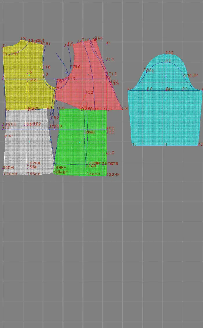 Program screenshot digital sewing pattern 2613