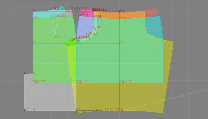 DXF AAMA pattern 4025 line art