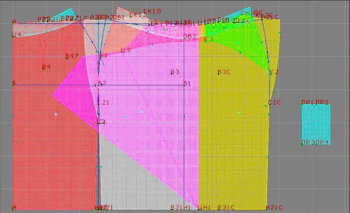 Program screenshot digital sewing pattern 4229