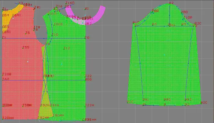 Program screenshot digital sewing pattern 4440