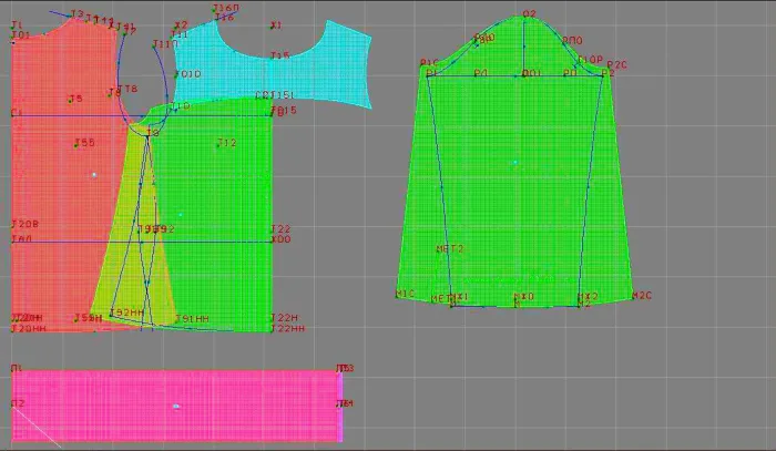 Program screenshot digital sewing pattern 4448