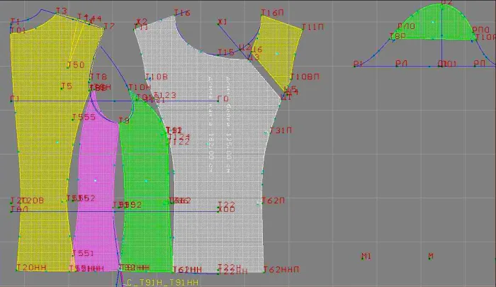 Program screenshot digital sewing pattern 4467