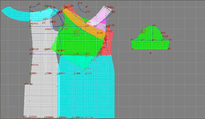 Program screenshot digital sewing pattern 4484