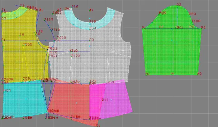 Program screenshot digital sewing pattern 4493