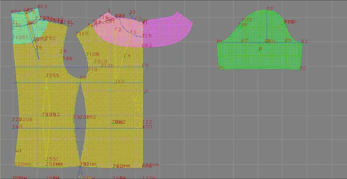 Program screenshot digital sewing pattern 4527