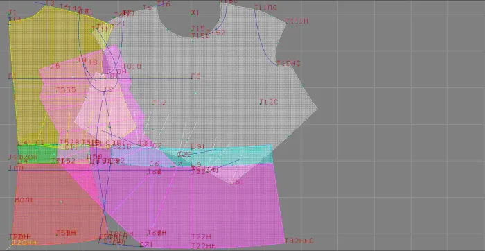Program screenshot digital sewing pattern 4546