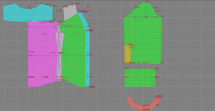 Program screenshot digital sewing pattern 4555