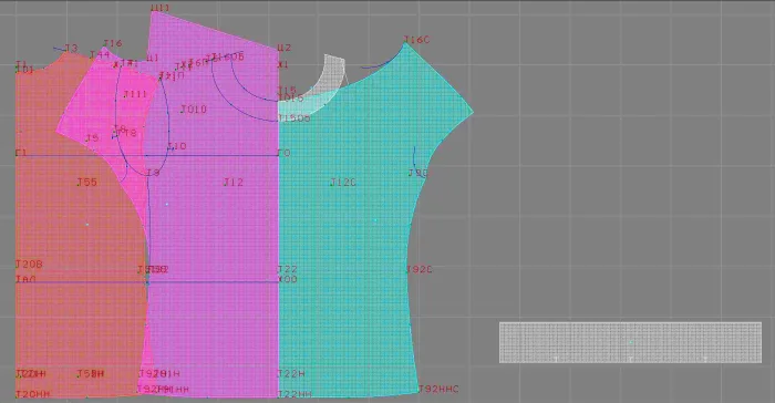 Program screenshot digital sewing pattern 4556