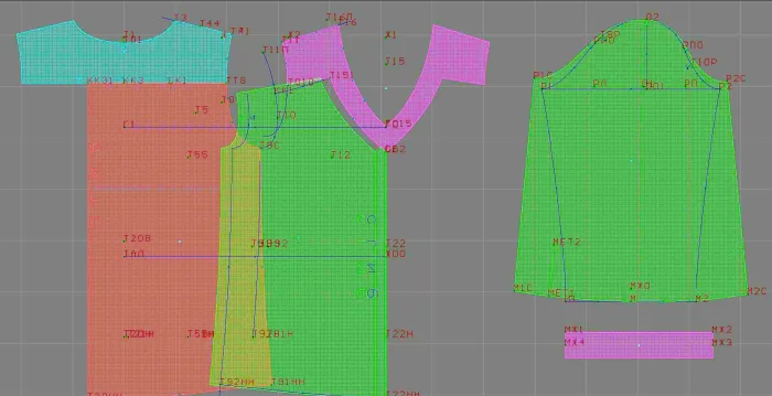 Program screenshot digital sewing pattern 4574