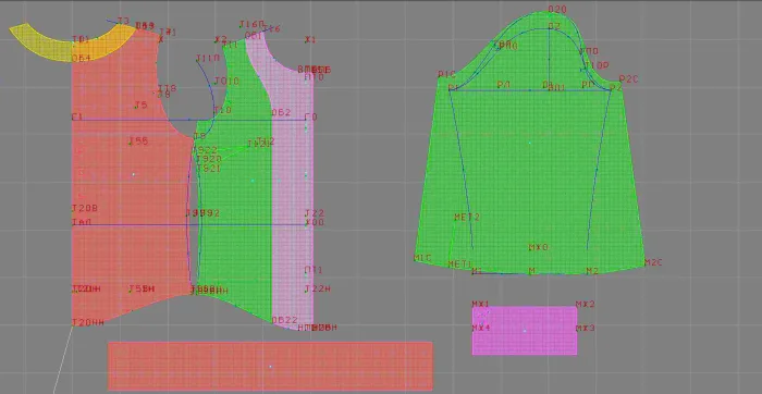 Program screenshot digital sewing pattern 4581