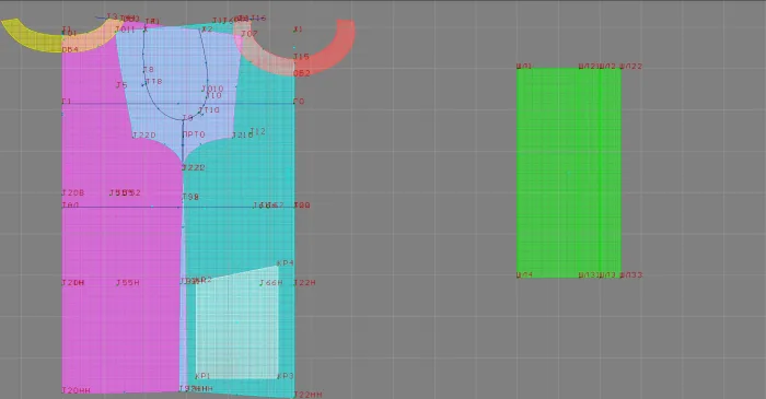 Program screenshot digital sewing pattern 4610