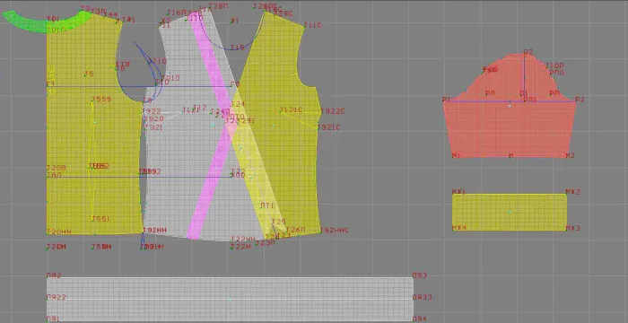 Program screenshot digital sewing pattern 4651
