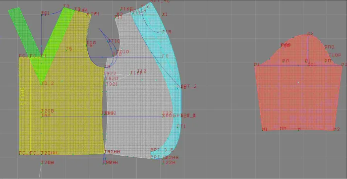 Program screenshot digital sewing pattern 4652